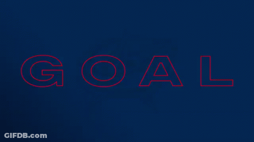 Blue Background With Red Letters Saying Jacke GIF