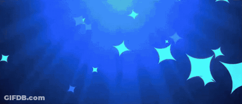 Blue Background With Revival In Yellow GIF