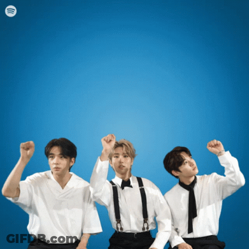 Blue Background With Spotify Logo GIF