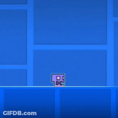 Blue Background With Squares And Light GIF