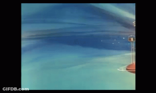 Blue Background With Statue GIF