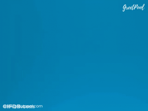 Blue Background With Sun And Clouds Saying Thank You GIF