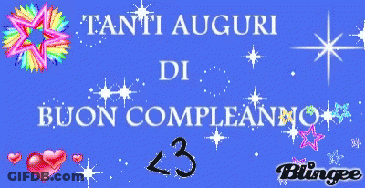 Blue Background With Tanti Auguri Di Buon Compleanno And Number 23 GIF