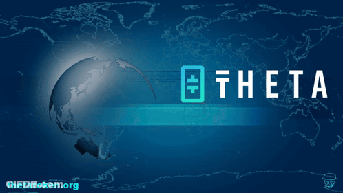 Blue Background With Theta GIF