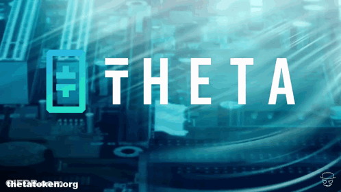 Blue Background With Theta GIF