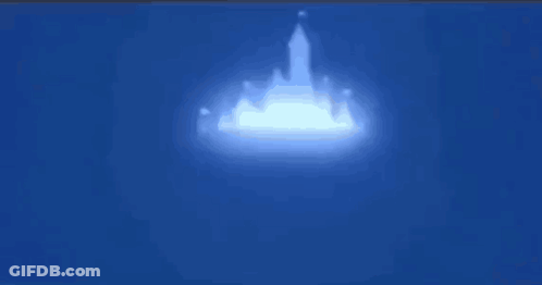Blue Background With White Circle GIF