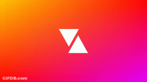 Blue Background With White Triangle GIF