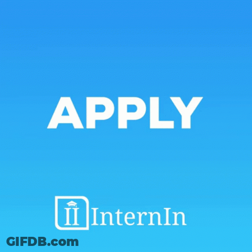 Blue Background With Word Apply GIF