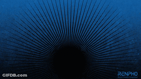 Blue Background With Yellow Empowered GIF