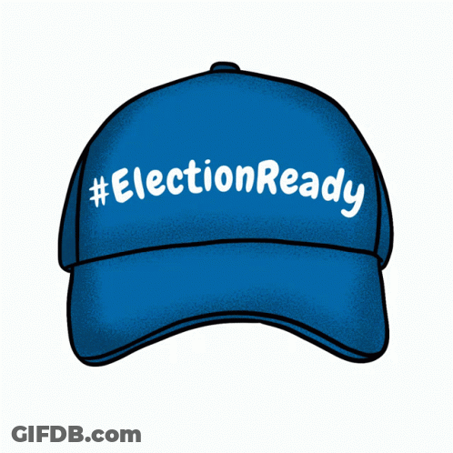 Blue Baseball Cap Election Ready GIF