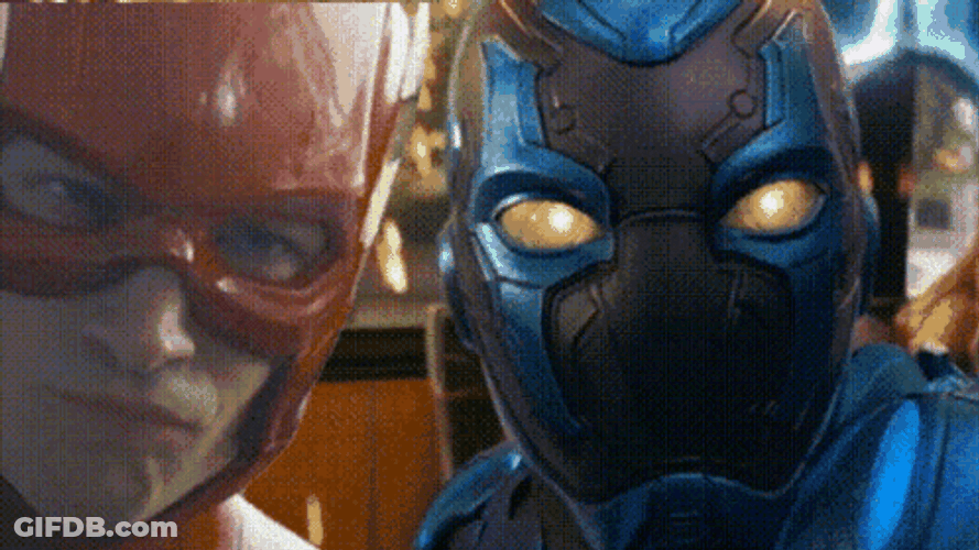 Blue Beetle And Wally West Talking GIF