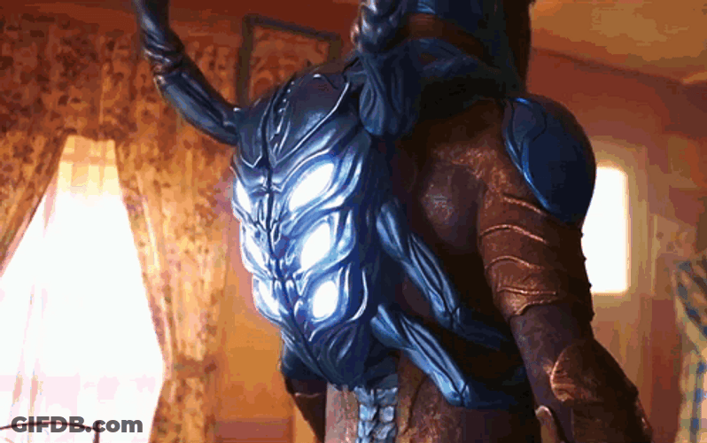 Blue Beetle Ascending Fast GIF