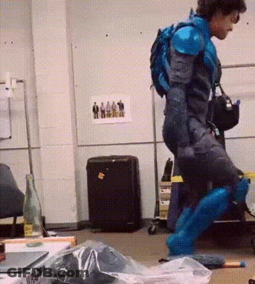 Blue Beetle Character Dancing GIF