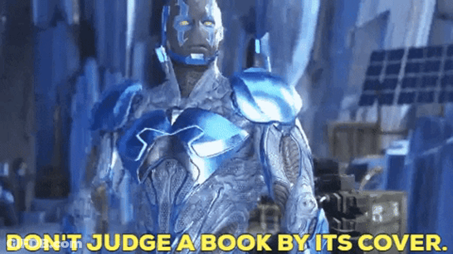 Blue Beetle Don't Judge The Book GIF