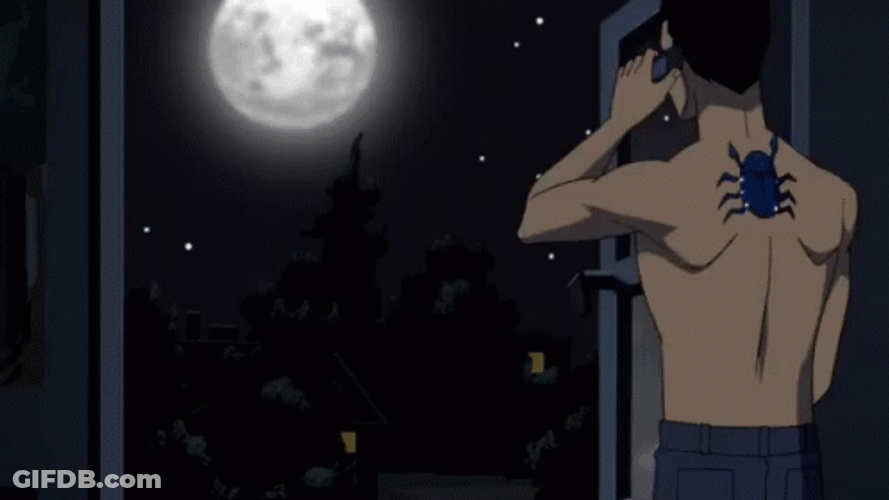 Blue Beetle Transform GIF