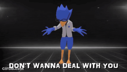 Blue Bird Dancing Don't Wanna Deal With You GIF