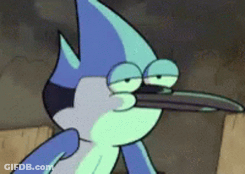 Blue Bird With Long Beak Sitting On Wooden Fence GIF