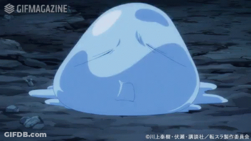 Blue Blob With GIFMagazine Logo GIF