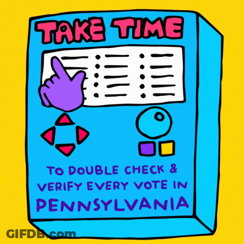 Blue Box Saying Take Time GIF