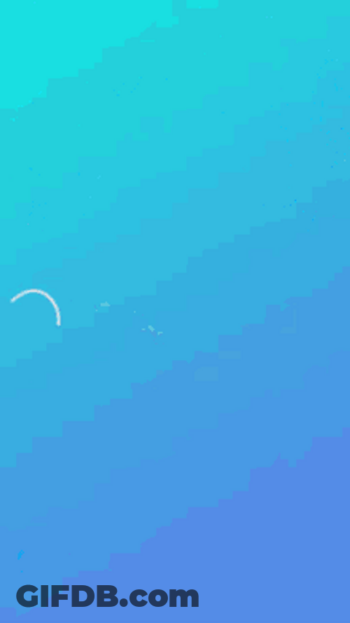 Blue Bunny And Check Mark GIF