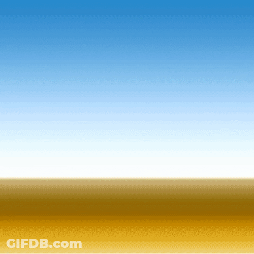 Blue Bunny Robot Hopping GIF