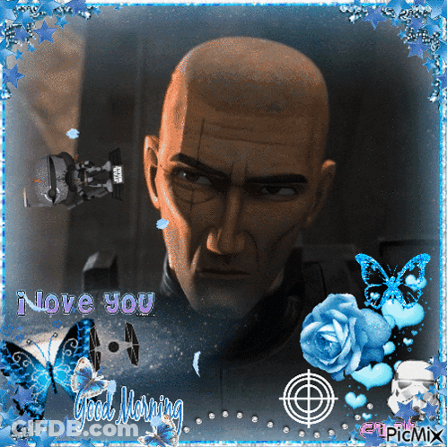 Blue Butterfly On Water Saying Blue Butterfly GIF
