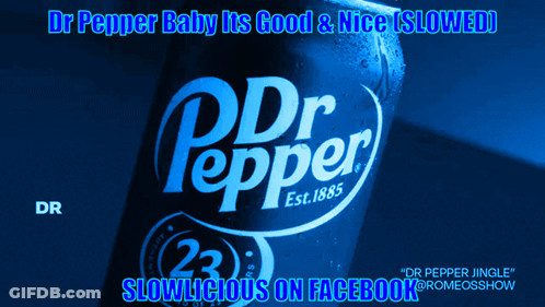 Blue Can Of Dr Pepper GIF