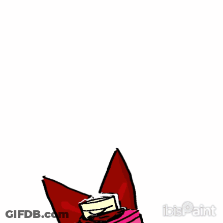 Blue Can With Arms, Legs, And Yellow Bow GIF