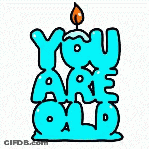 Blue Candle Saying You Are A Star GIF