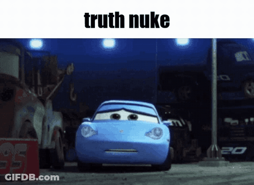 Blue Car Truth Nuke GIF