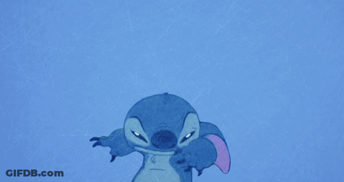 Blue Cartoon Character With Mouth Open Showing Teeth GIF