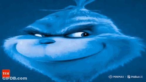 Blue Cartoon Character With TNI Logo GIF