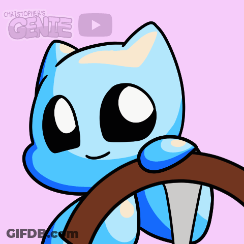 Blue Cat Named Christopher's Genie GIF