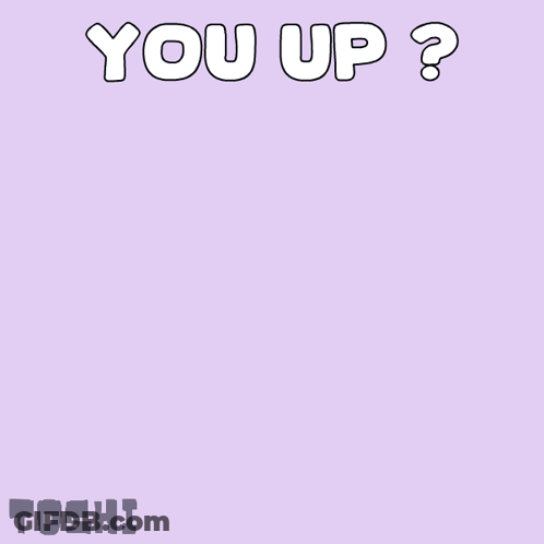 Blue Cat Saying You Up GIF