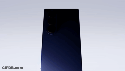 Blue Cell Phone With Three Cameras GIF