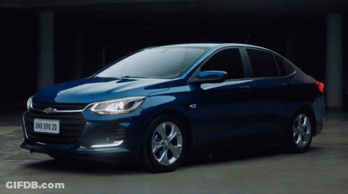 Blue Chevrolet With License Plate DNV 880-20 GIF