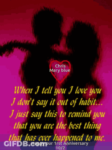 Blue Chris Mary Anniversary Couple Hugging GIF