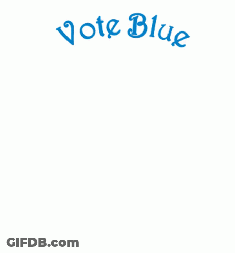 Blue Circle Donkey Vote Blue GIF