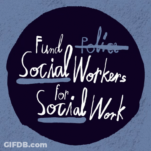 Blue Circle Fund Police Social Workers For Social Work GIF