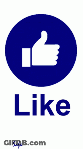 Blue Circle Thumbs Up Saying Like GIF