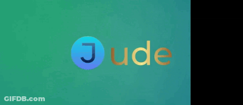 Blue Circle With Gold Letters Jude GIF