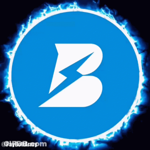 Blue Circle With Lightning Bolt GIF