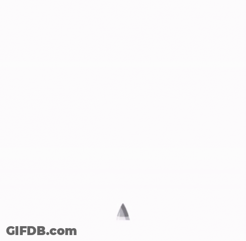Blue Circle With White Triangle And Circle GIF