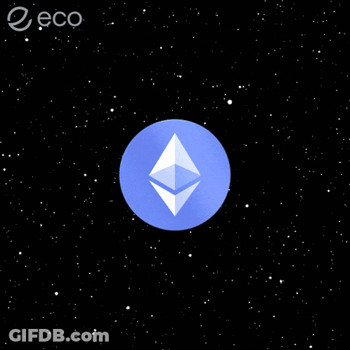 Blue Circle With White Triangle Eco GIF