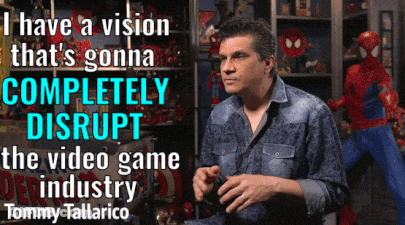 Blue Circle With Word Vision GIF