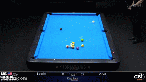 Blue Cloth Pool Table Saying Diamond GIF