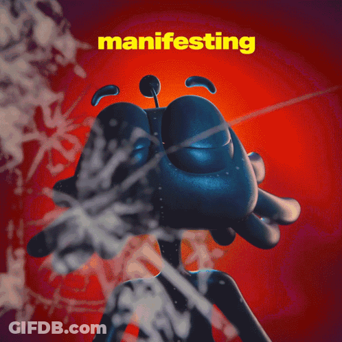 Blue Crab Manifesting Poster GIF