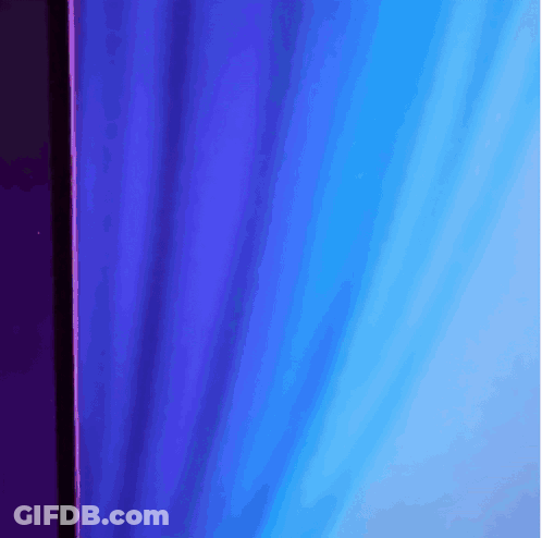 Blue Curtain With Purple Stripe GIF
