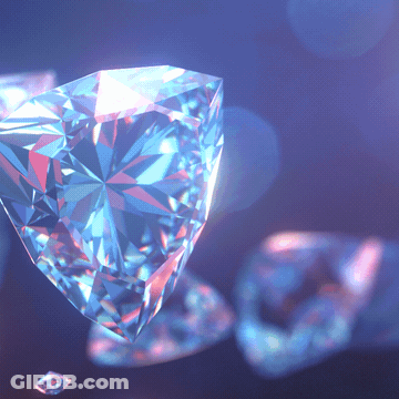 Blue Diamond On Dark Blue Background GIF
