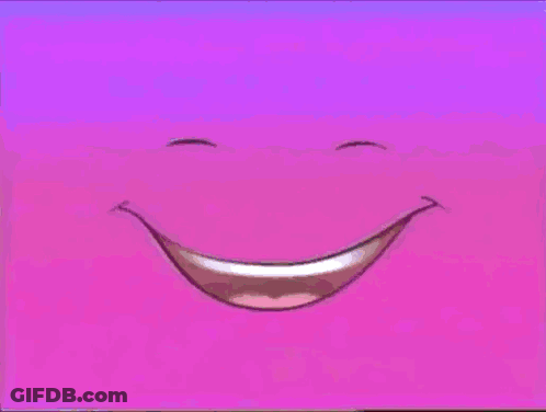 Blue Dog Flying Kite On Pink Purple Background GIF